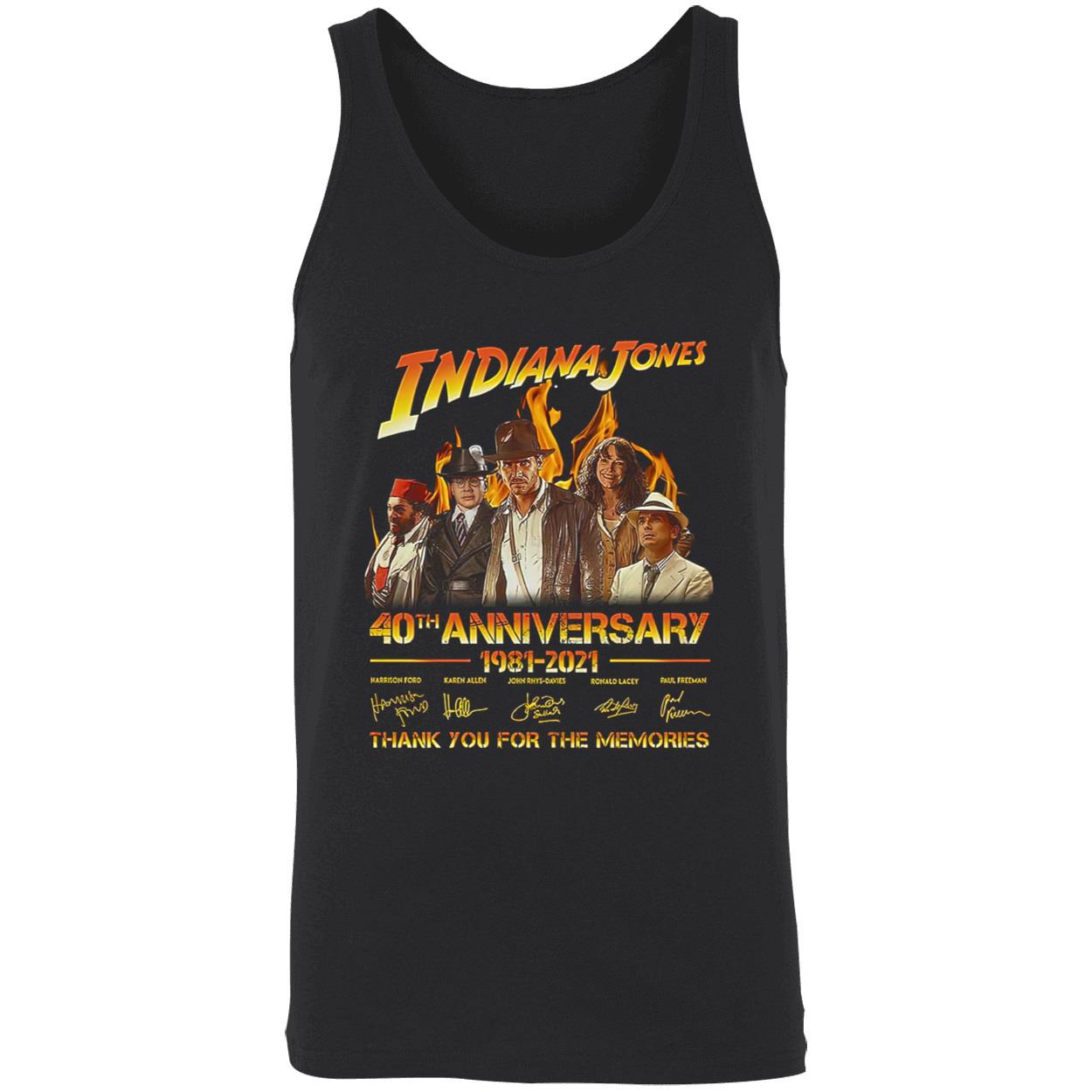 Indiana Jones 40Th Anniversary 1981-2021 Memories Shirt Indiana Jones 40Th Anniversary 1981-2021 Memories Shirt
