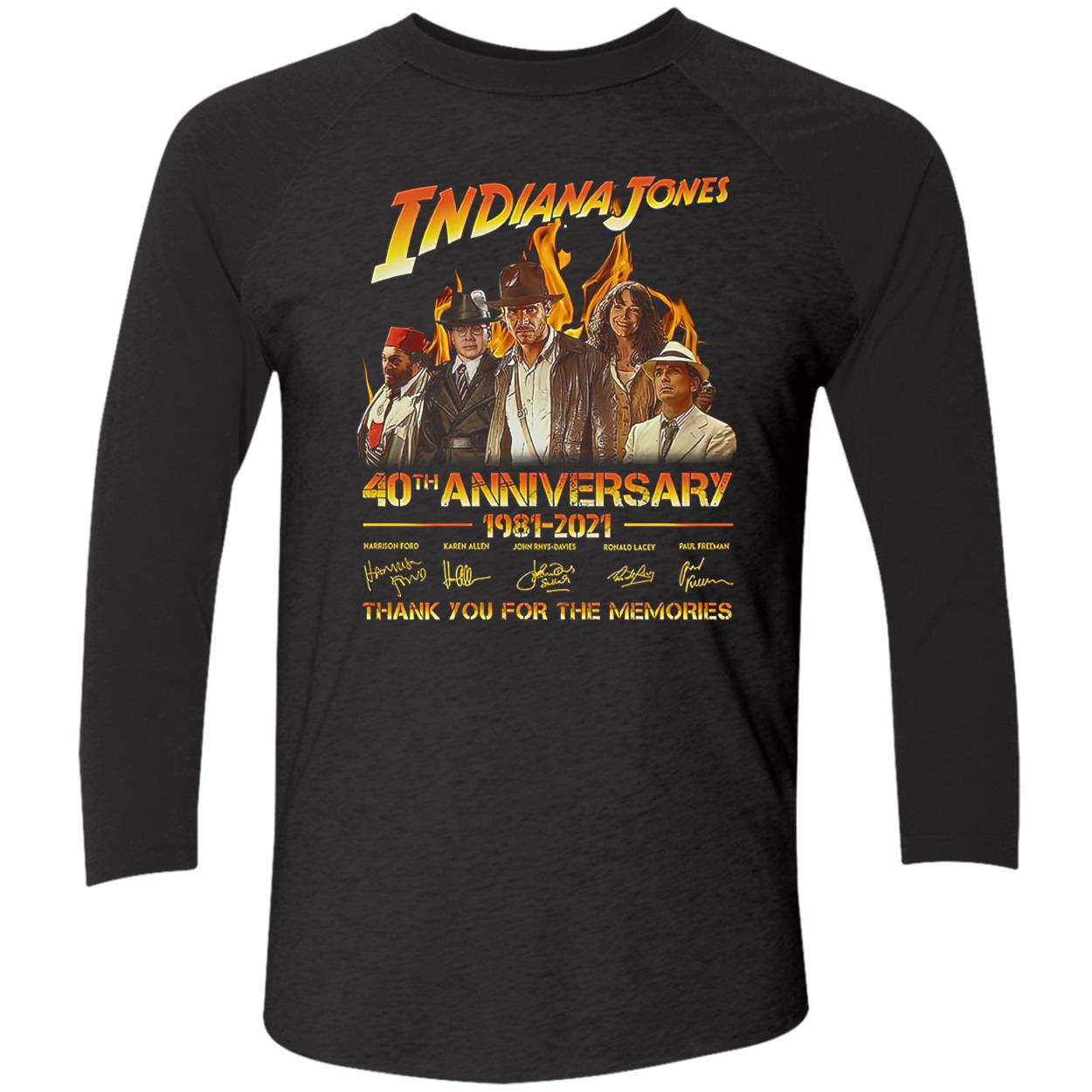 Indiana Jones 40Th Anniversary 1981-2021 Memories Shirt Indiana Jones 40Th Anniversary 1981-2021 Memories Shirt