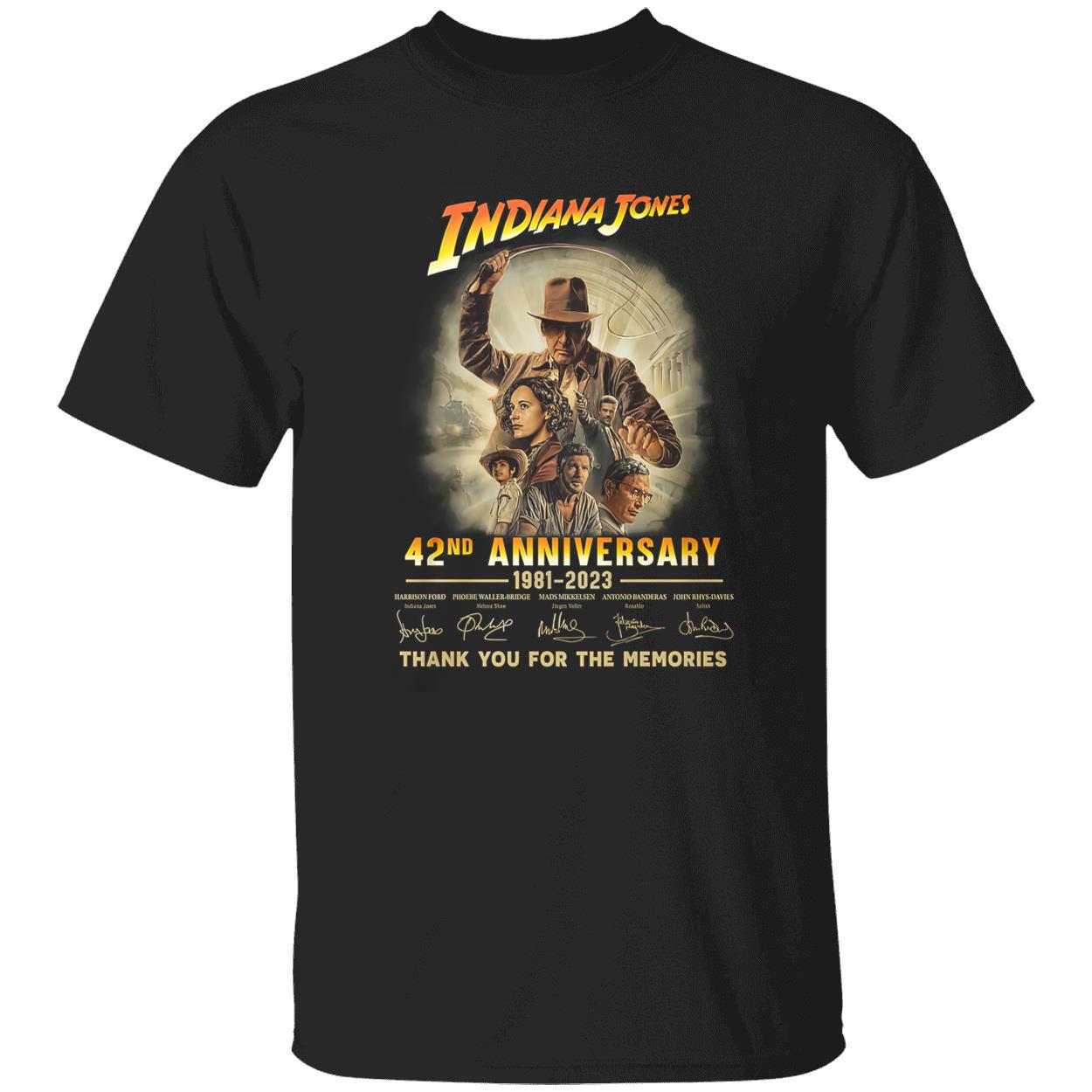 Indiana Jones 40Th Anniversary 1981-2023 Shirt Indiana Jones 40Th Anniversary 1981-2023 Shirt