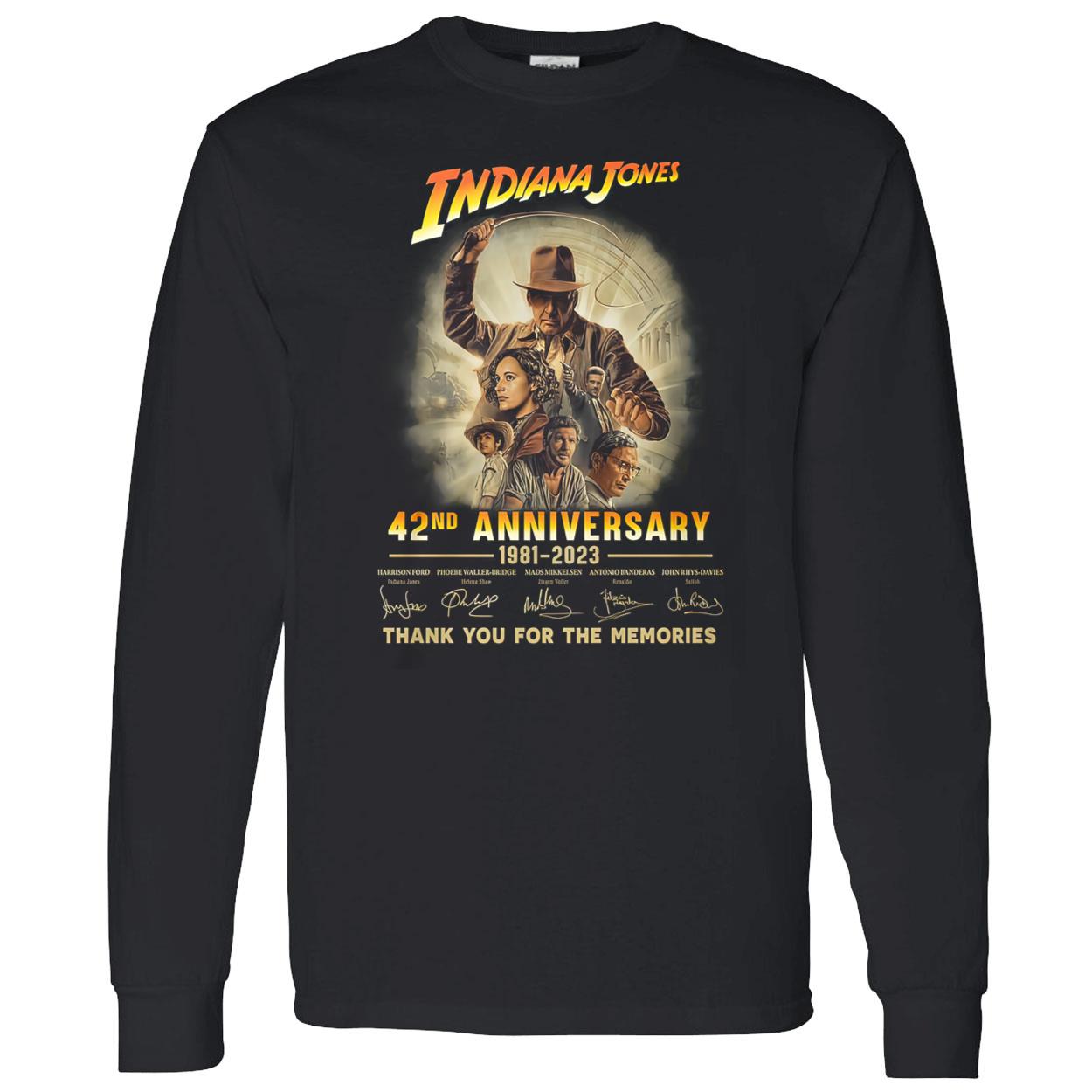 Indiana Jones 40Th Anniversary 1981-2023 Shirt Indiana Jones 40Th Anniversary 1981-2023 Shirt