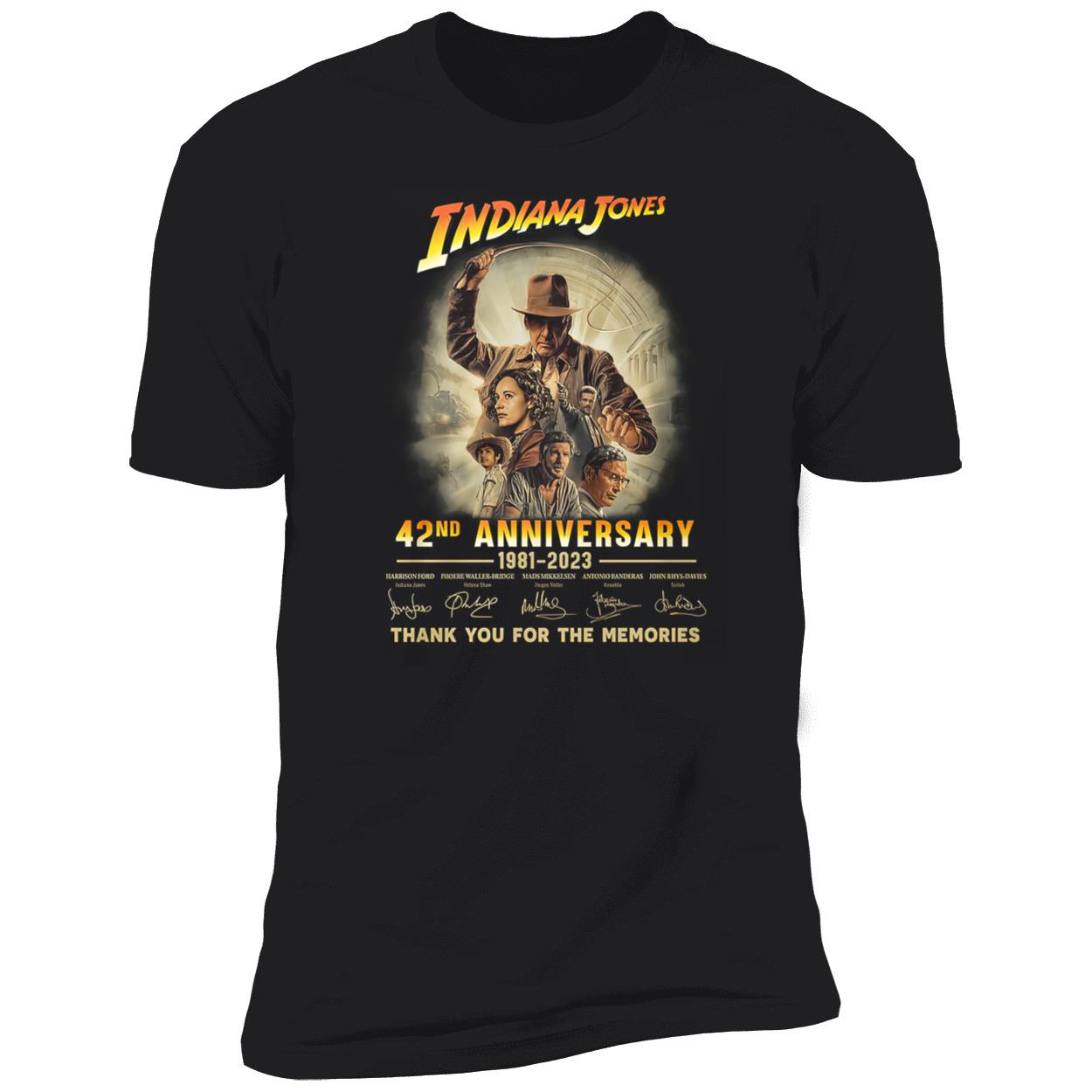 Indiana Jones 40Th Anniversary 1981-2023 Shirt Indiana Jones 40Th Anniversary 1981-2023 Shirt