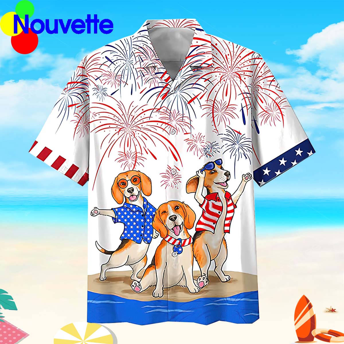 Beagle 4Th Of July Hawaiian Shirt
