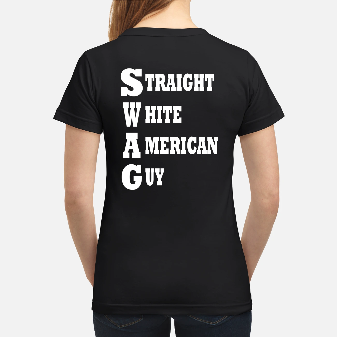 Straight White American Guy Back Aop Shirt Straight White American Guy Back Aop Shirt