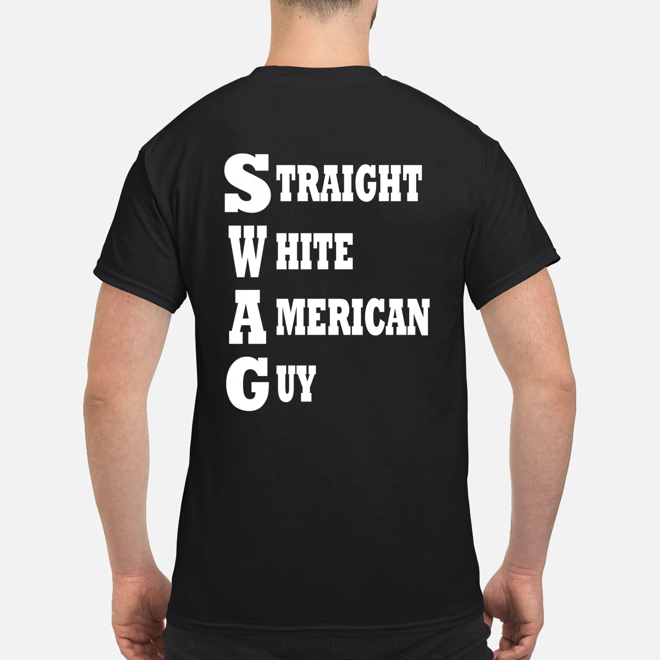 Straight White American Guy Back Aop Shirt Straight White American Guy Back Aop Shirt