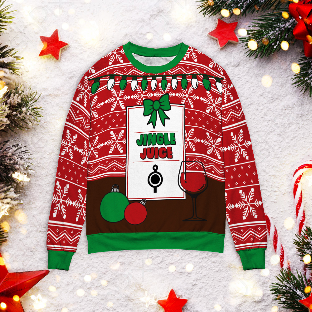 Jingle Juice Christmas Ugly Sweater Jingle Juice Christmas Ugly Sweater