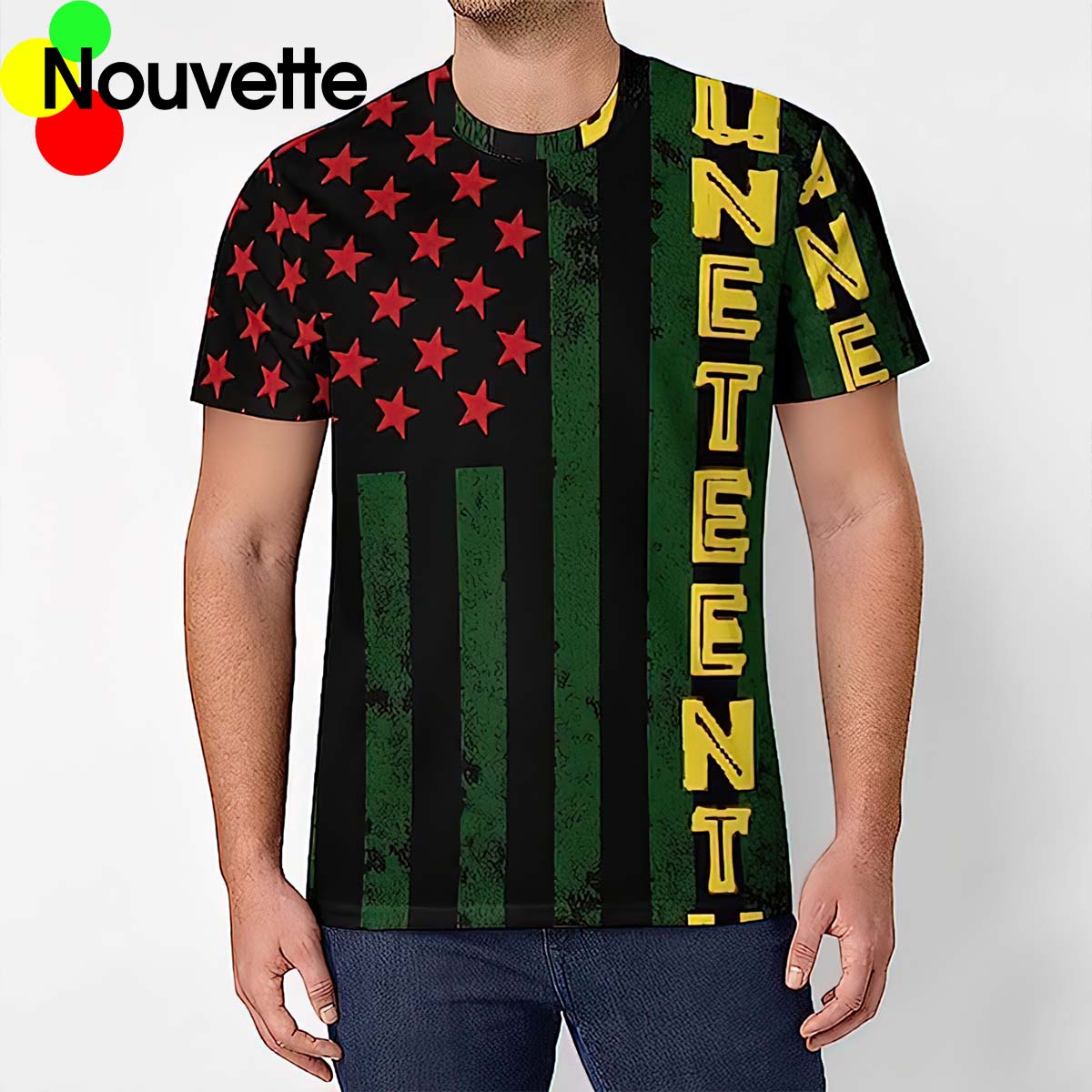 Juneteenth America Flag 3D T-Shirt