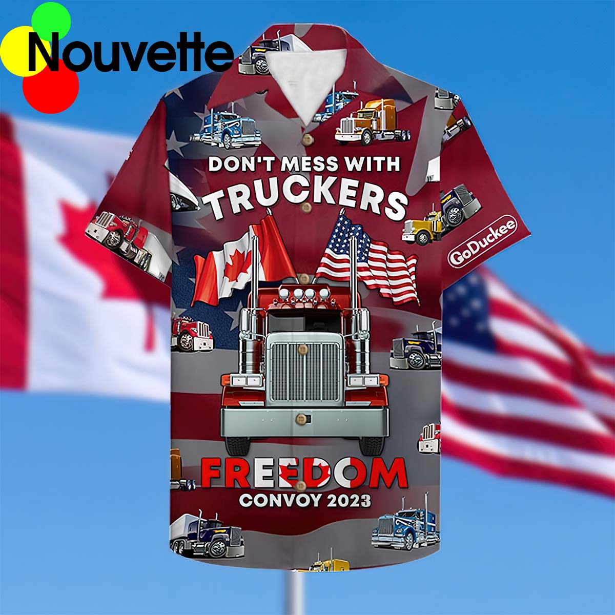 Truckers Freedom Convoy 2023 Hawaiian Shirt