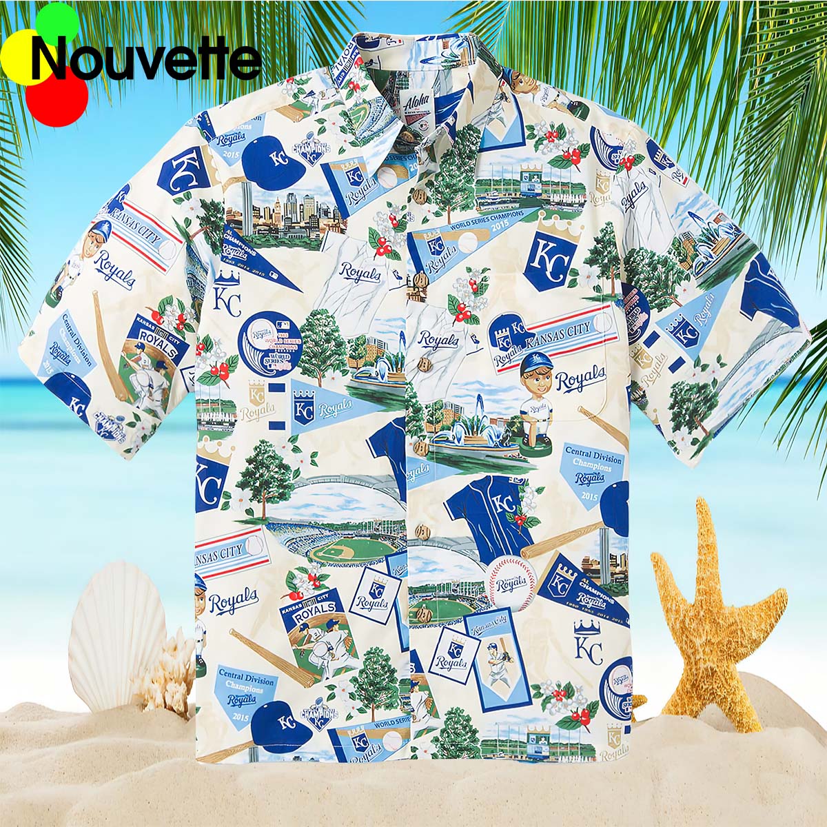 Kansas City Royals Scenic Hawaiian Shirt Kansas City Royals Scenic Hawaiian Shirt