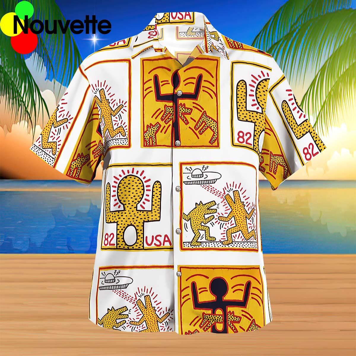 Keith Haring 82 Hawaiian Shirt Keith Haring 82 Hawaiian Shirt