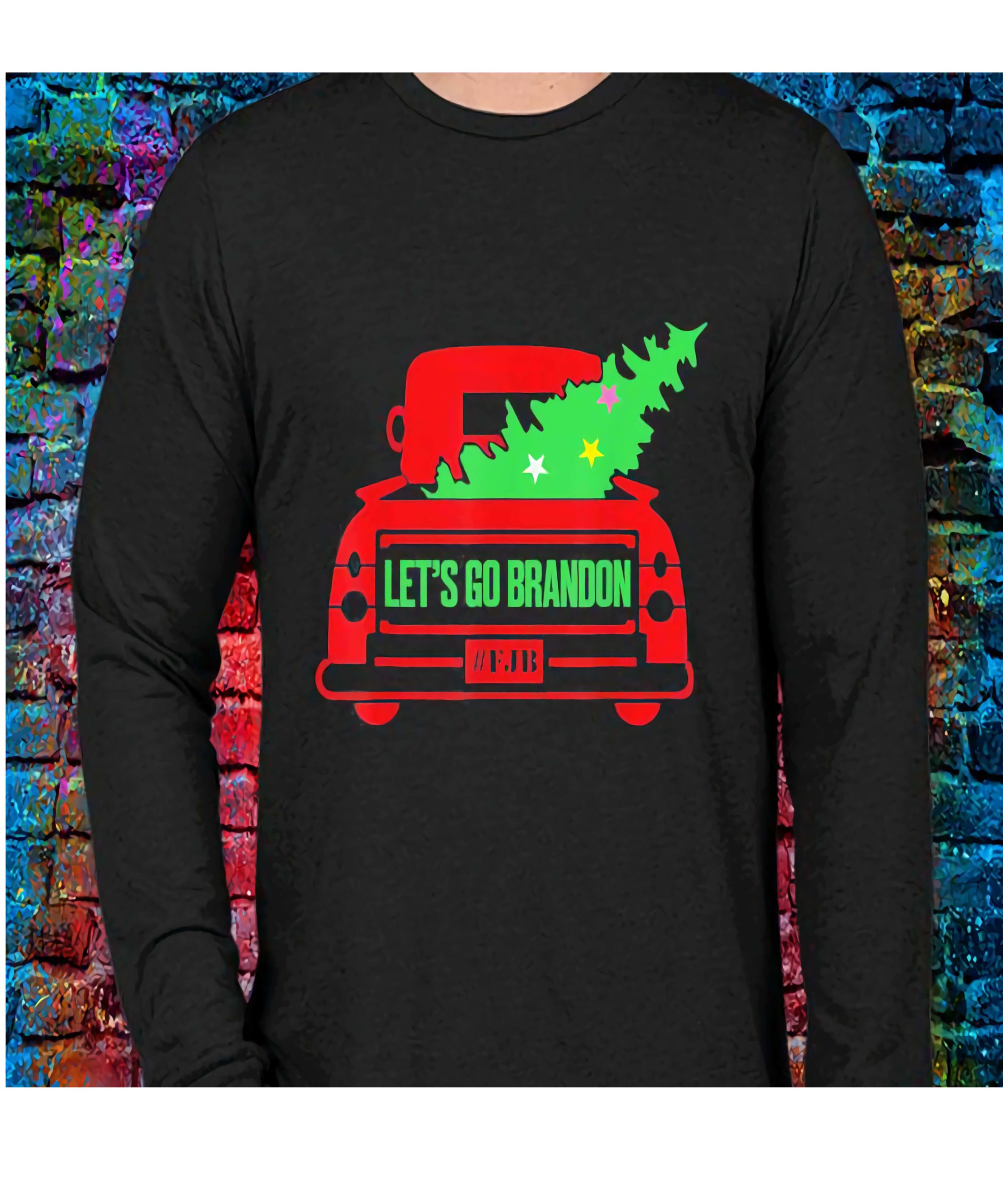Let’S Go Brandon Christmas Red Truck Sweatshirt Let’S Go Brandon Christmas Red Truck Sweatshirt