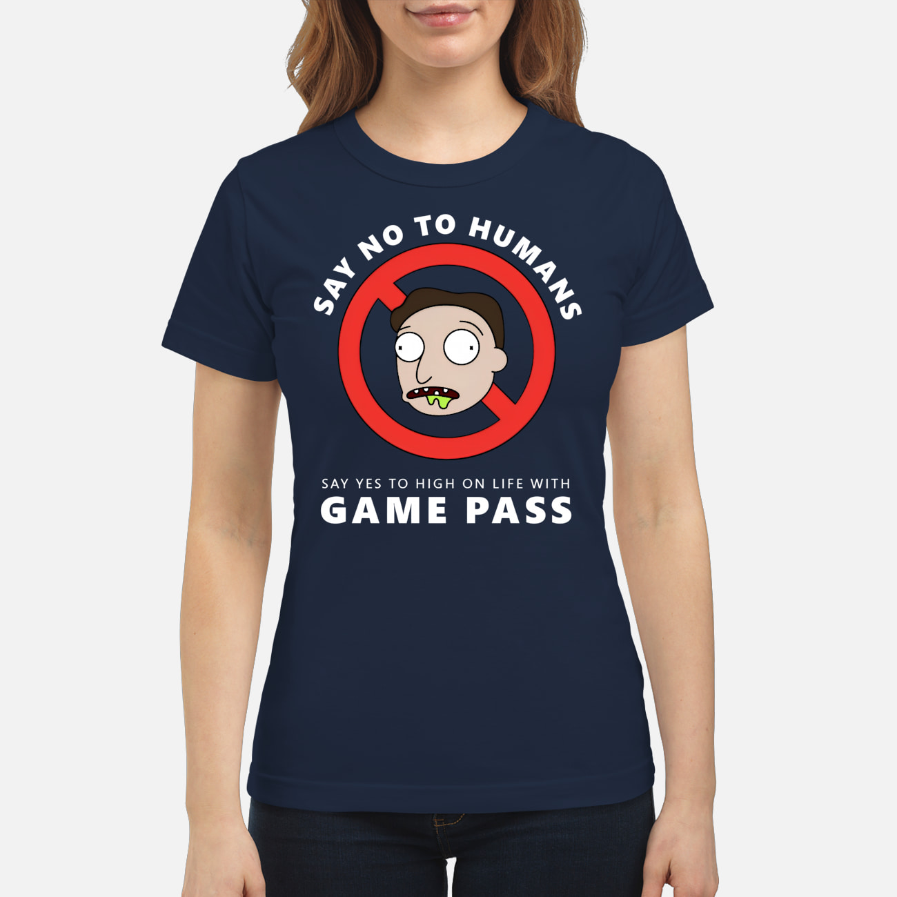 Say No To Humans Say Yes To High On Life With Game Pass Shirt Say No To Humans Say Yes To High On Life With Game Pass Shirt