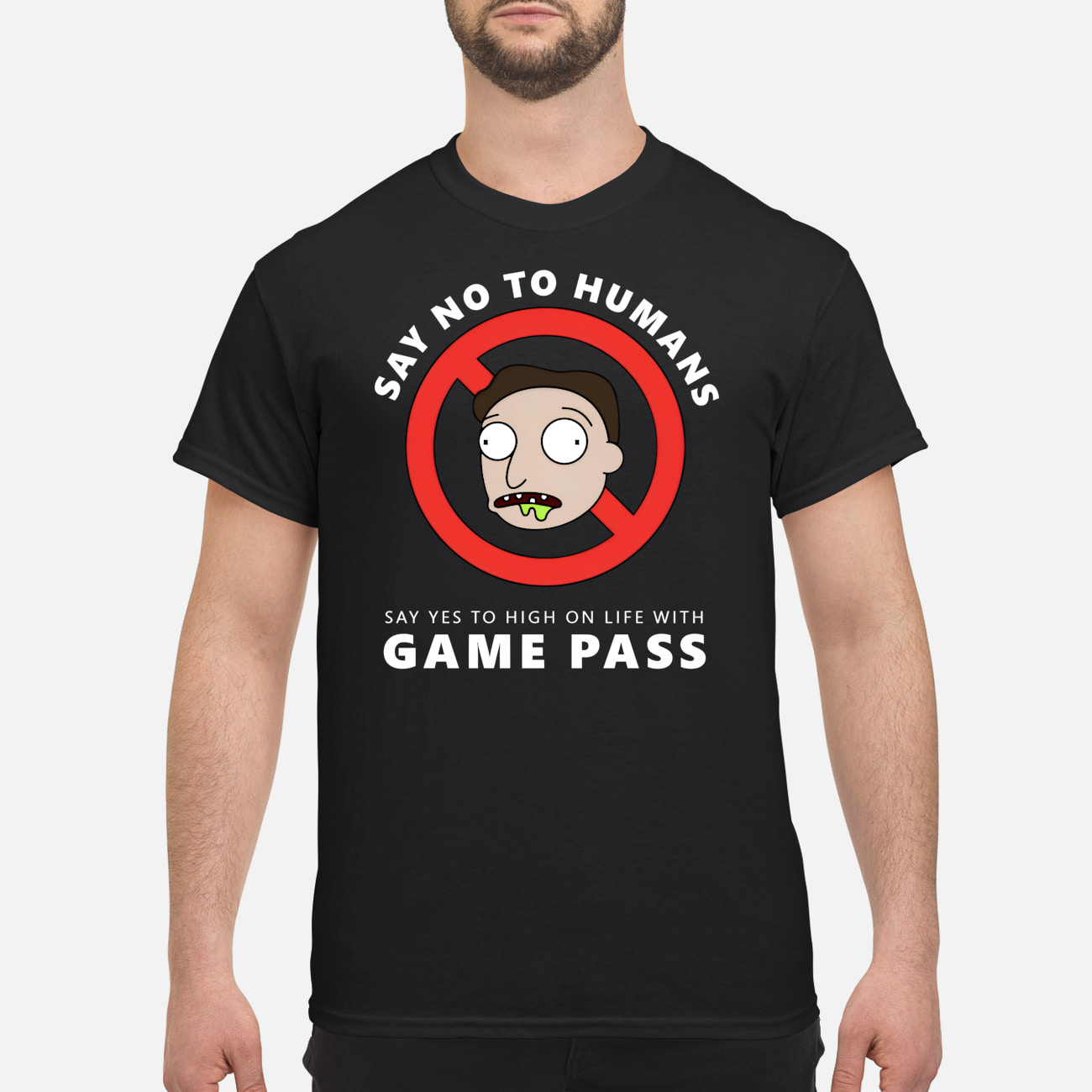 Say No To Humans Say Yes To High On Life With Game Pass Shirt Say No To Humans Say Yes To High On Life With Game Pass Shirt