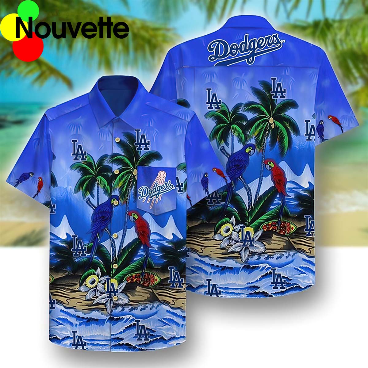 Dodgers Parrot Hawaiian Shirt Dodgers Parrot Hawaiian Shirt