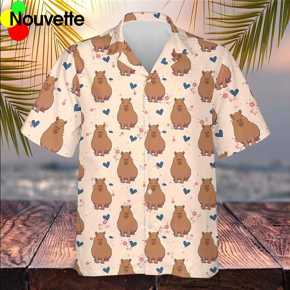 Love Capybara Hawaiian Shirt Love Capybara Hawaiian Shirt