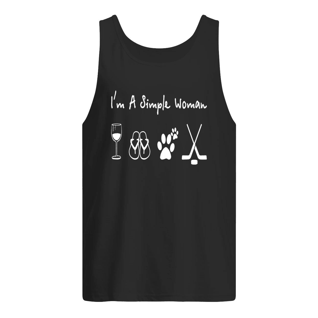 I’M A Simple Woman Wine Flop Dog And Hockey Shirt I’M A Simple Woman Wine Flop Dog And Hockey Shirt