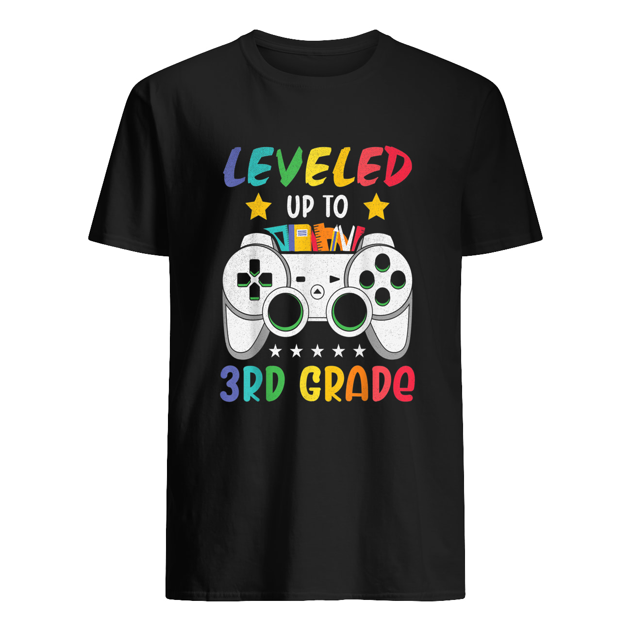 Leveled Up To 3Rd Grade Gaming Shirt Leveled Up To 3Rd Grade Gaming Shirt