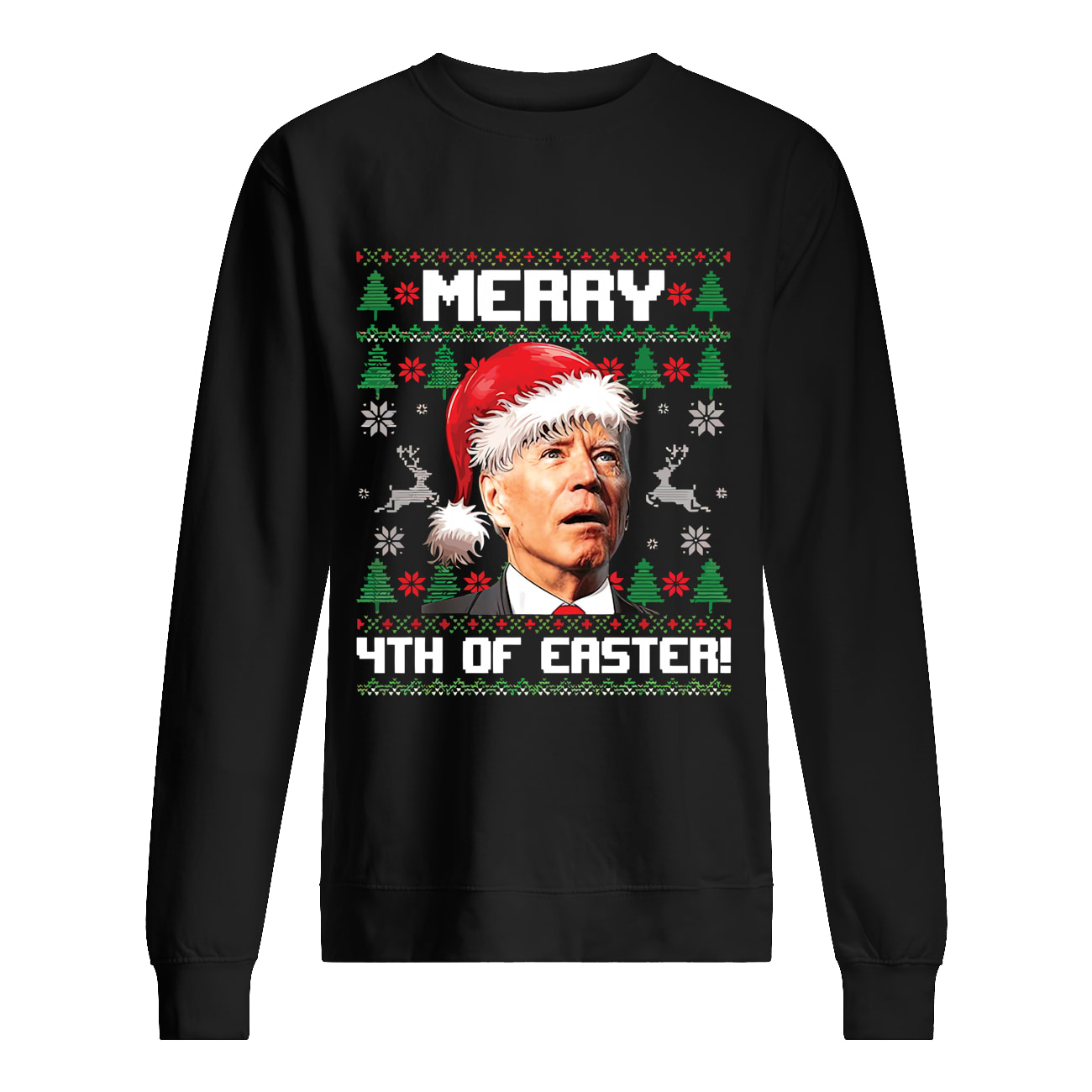 B*Den Merry 4Th Of Easter Christmas Sweatshirt