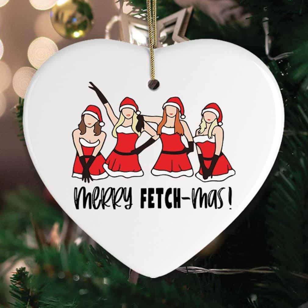 Merry Fetchmas Girls Ornament Merry Fetchmas Girls Ornament