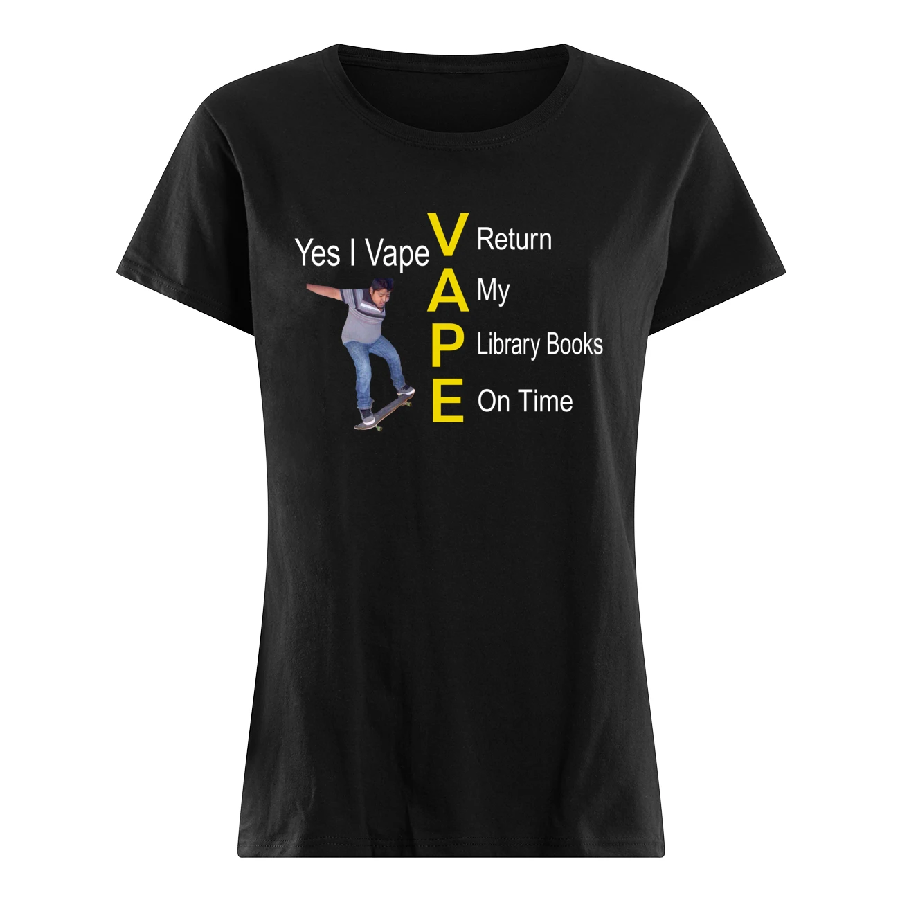 Yes I Vape Return My Library Books On Time Shirt Yes I Vape Return My Library Books On Time Shirt