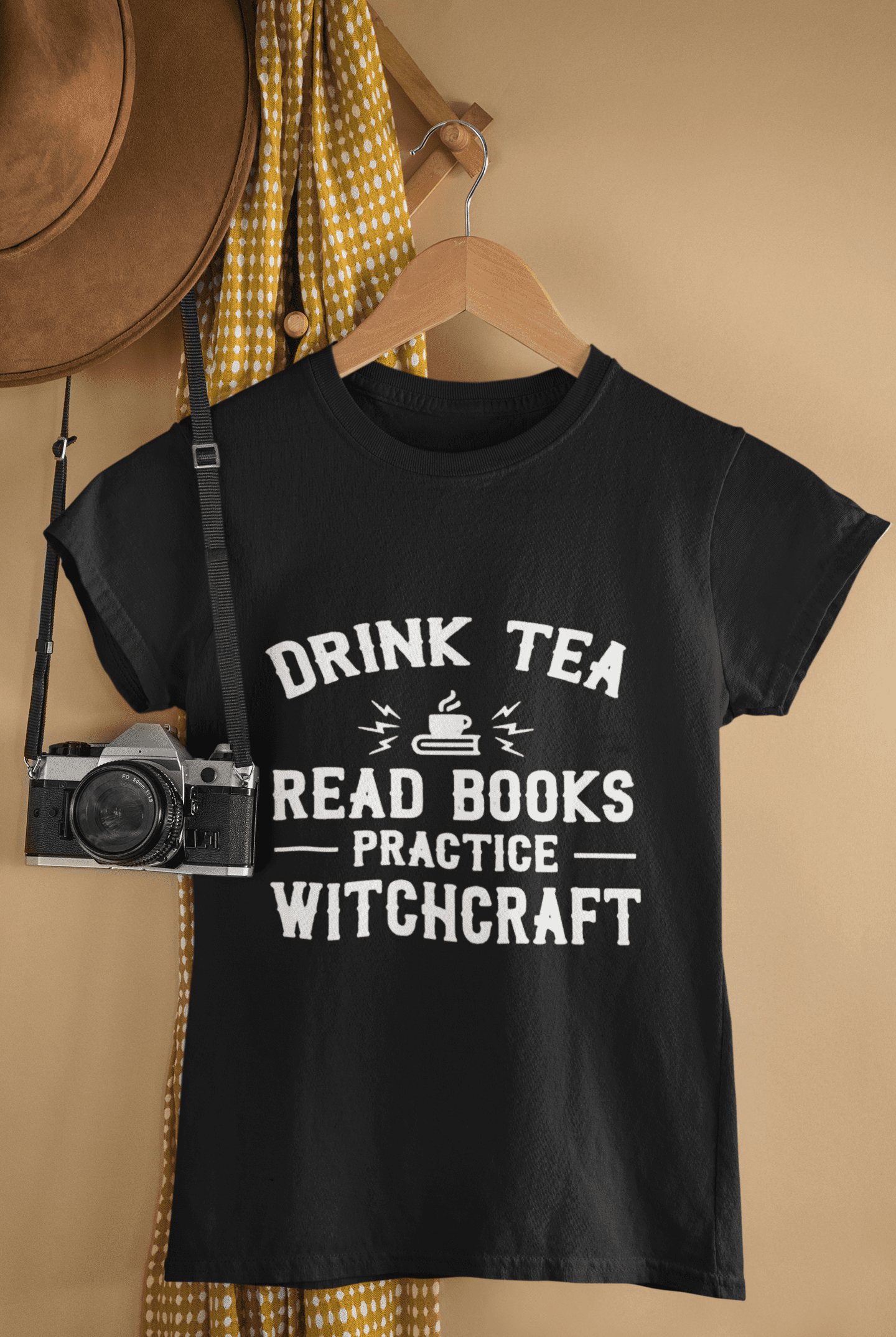 Drink Tea Read Books Practice Witchcraft Shirt