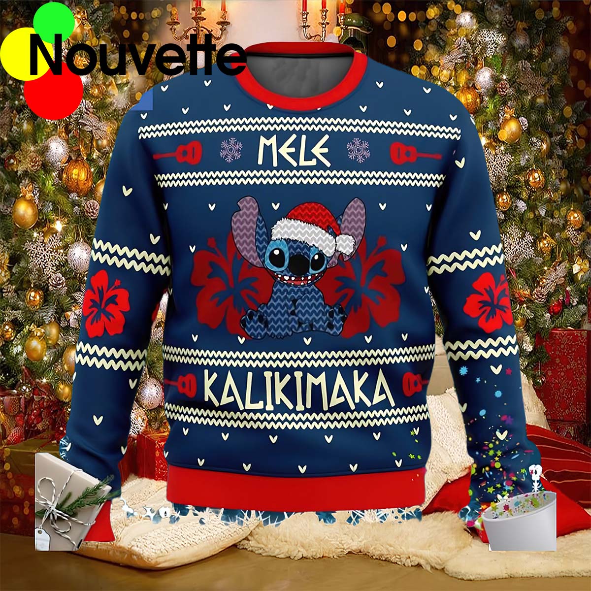 Stitch Mele Kalikimaka Christmas Sweater