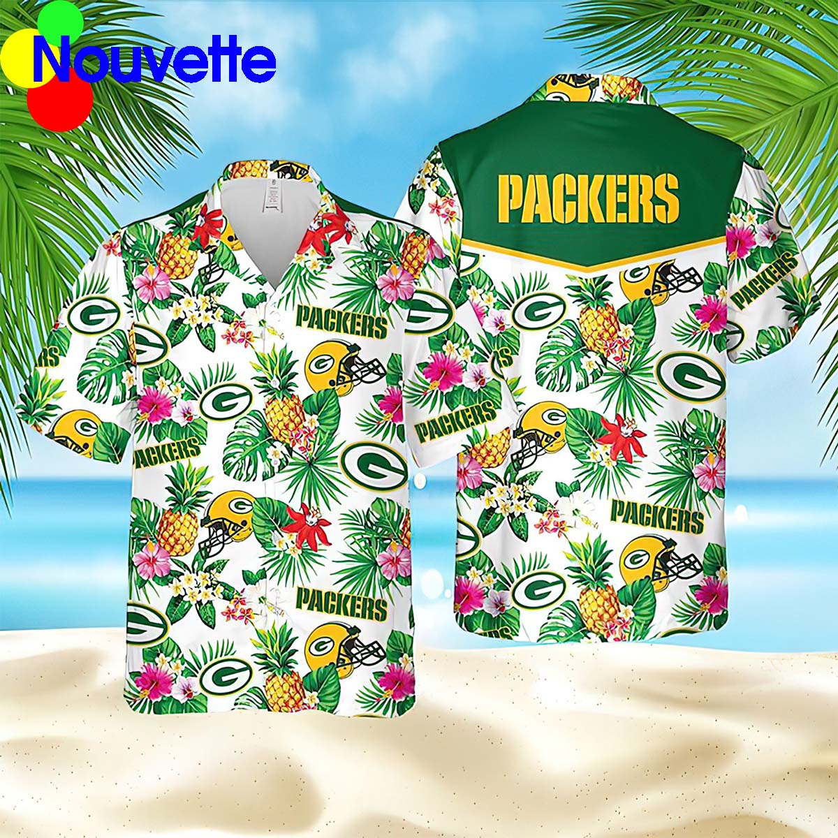Green Bay Packers Tropical Pineapple Hawaiian Shirt Green Bay Packers Tropical Pineapple Hawaiian Shirt