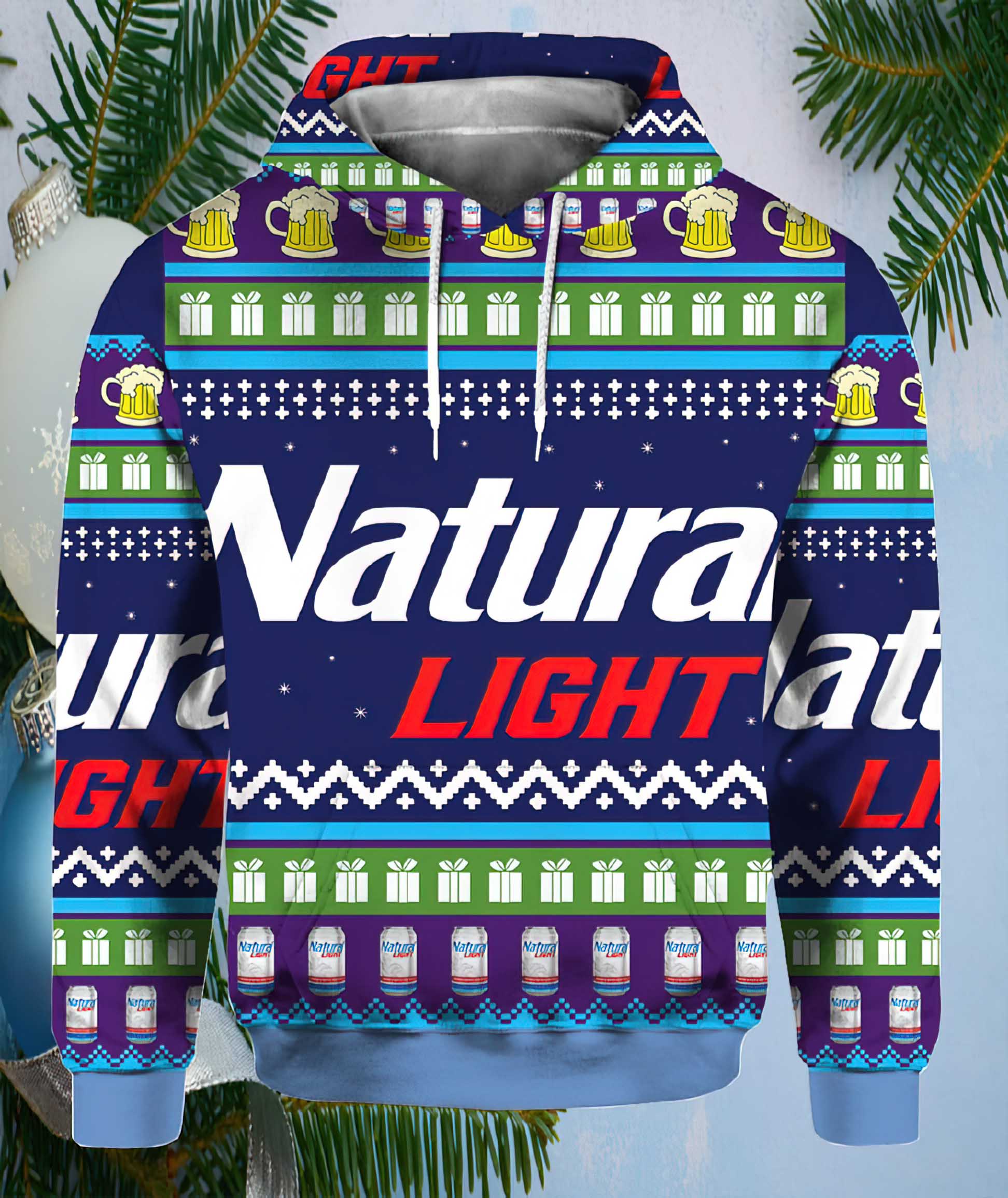 Natural Light Christmas 3D Sweater Natural Light Christmas 3D Sweater