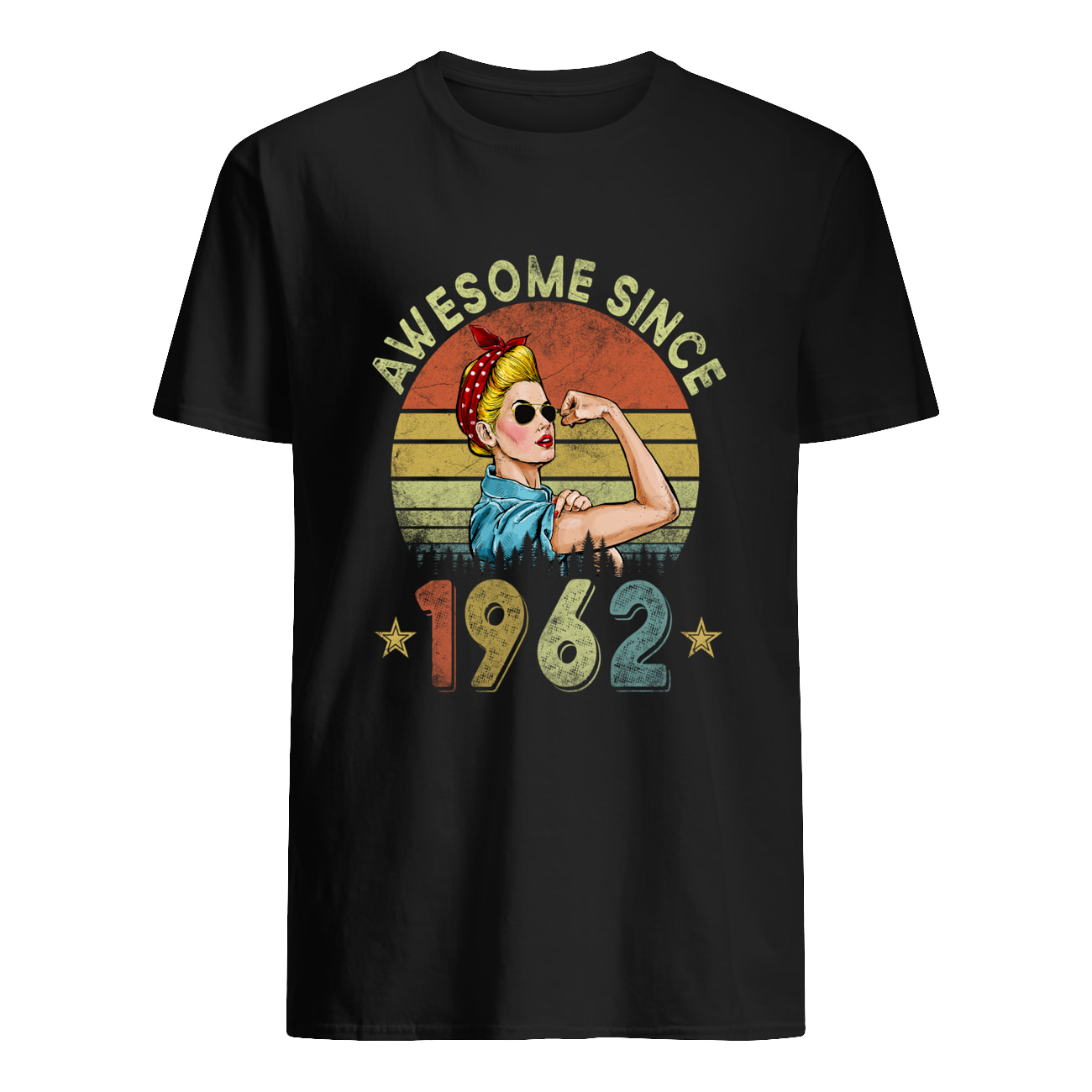 Messy Bun Awesome Since 1962 Shirt