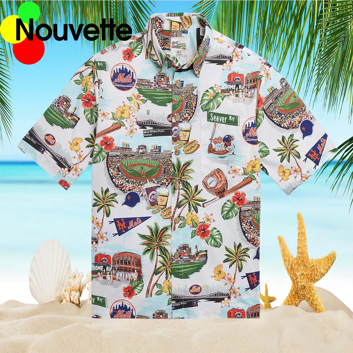 Mets Scenic Hawaiian Shirt Mets Scenic Hawaiian Shirt