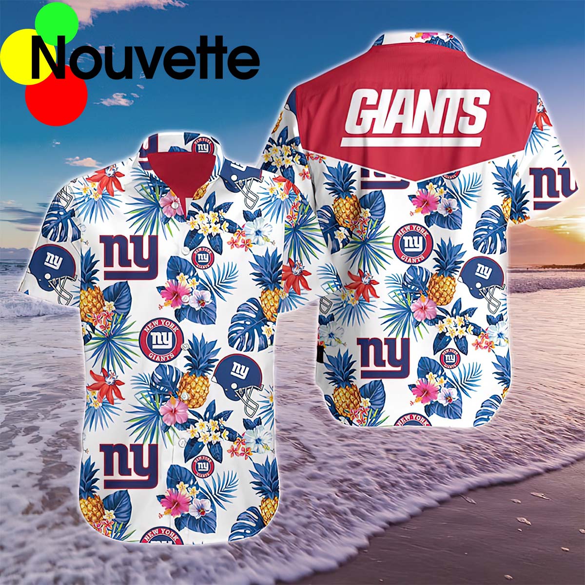New York Giants Pineapple Hawaiian Shirt New York Giants Pineapple Hawaiian Shirt