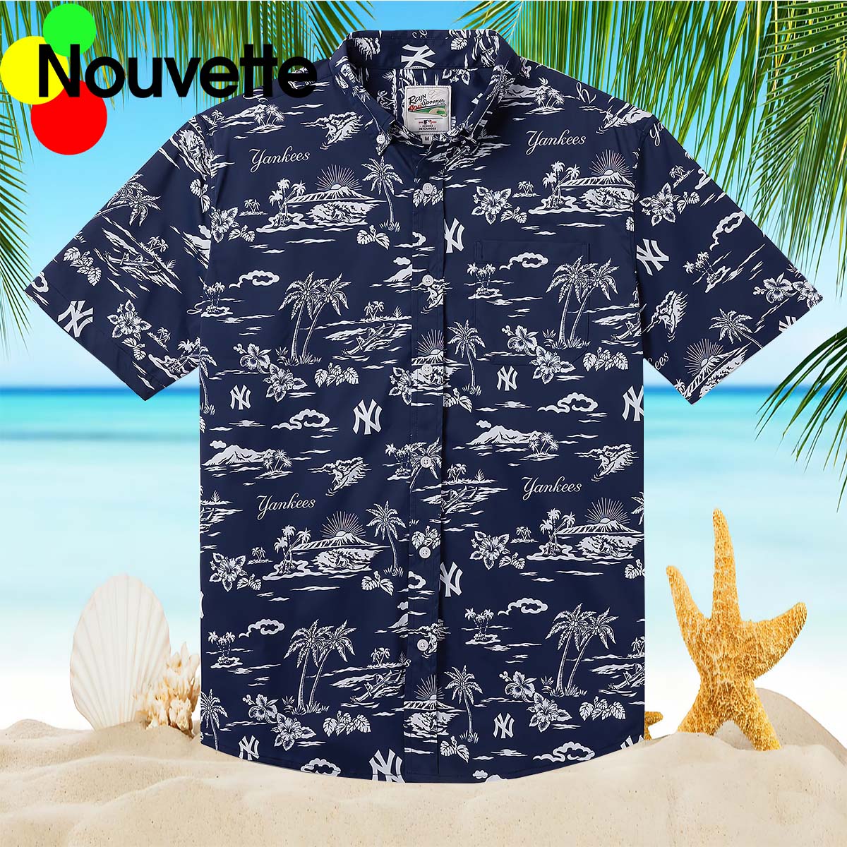 Yankees Palm Tree Hawaiian Shirt Yankees Palm Tree Hawaiian Shirt