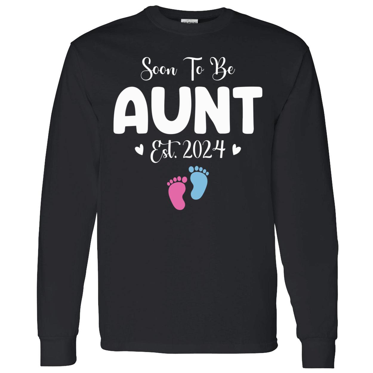 Soon To Be Aunt Est 2024 Shirt Soon To Be Aunt Est 2024 Shirt