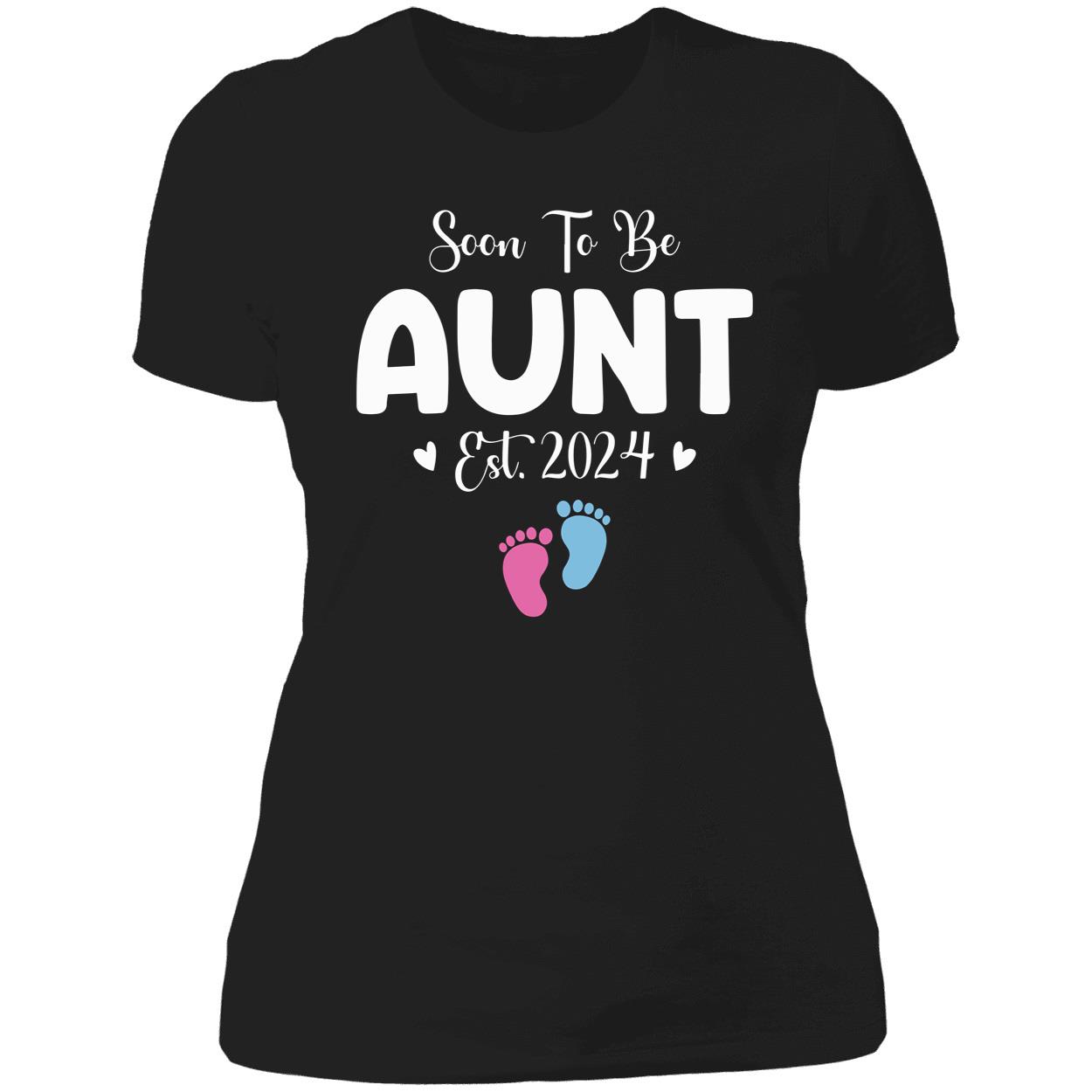 Soon To Be Aunt Est 2024 Shirt Soon To Be Aunt Est 2024 Shirt