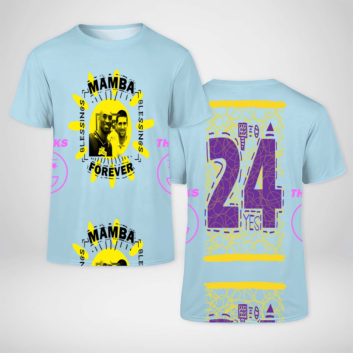 Novak Djokovic Kobe Bryant Mamba Forever Shirt Novak Djokovic Kobe Bryant Mamba Forever Shirt