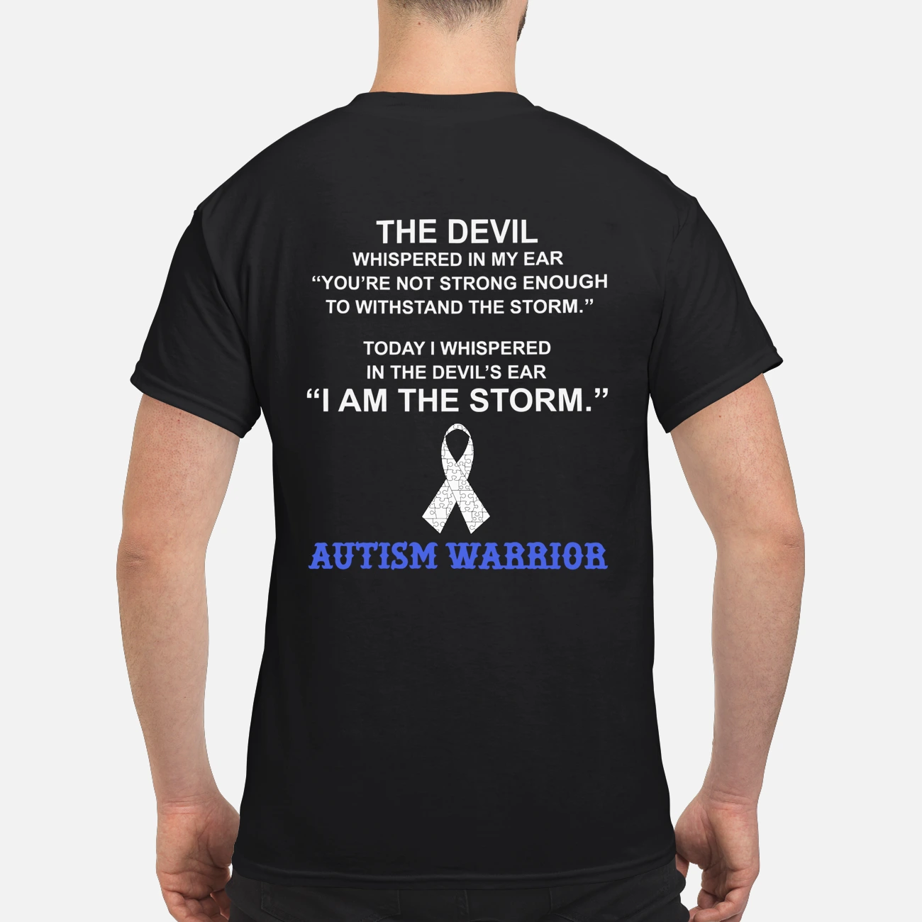 The Devil Whispered In My Ear You’Re Not Strong Enough Back Aop Shirt