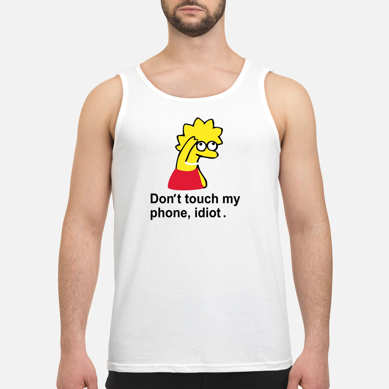 Lisa Simpson Don’T Touch My Phone Idiot Shirt Lisa Simpson Don’T Touch My Phone Idiot Shirt