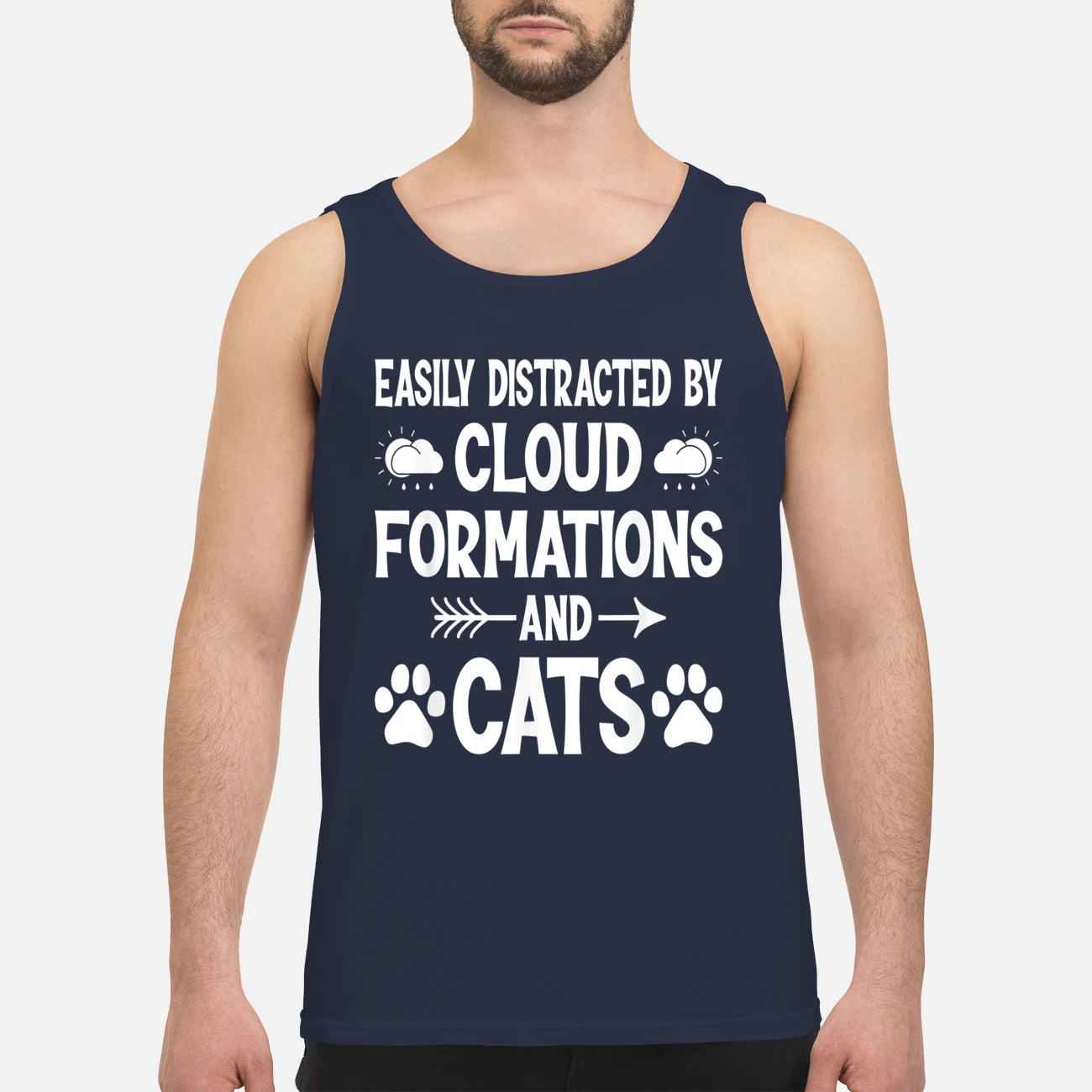 Easily Distracted By Cloud Formations And Cats Shirt Easily Distracted By Cloud Formations And Cats Shirt
