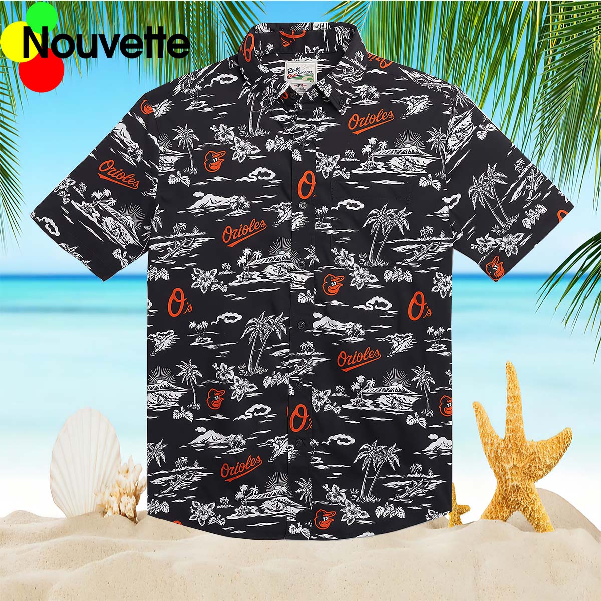 Baltimore Orioles Palm Tree Hawaiian Shirt Baltimore Orioles Palm Tree Hawaiian Shirt