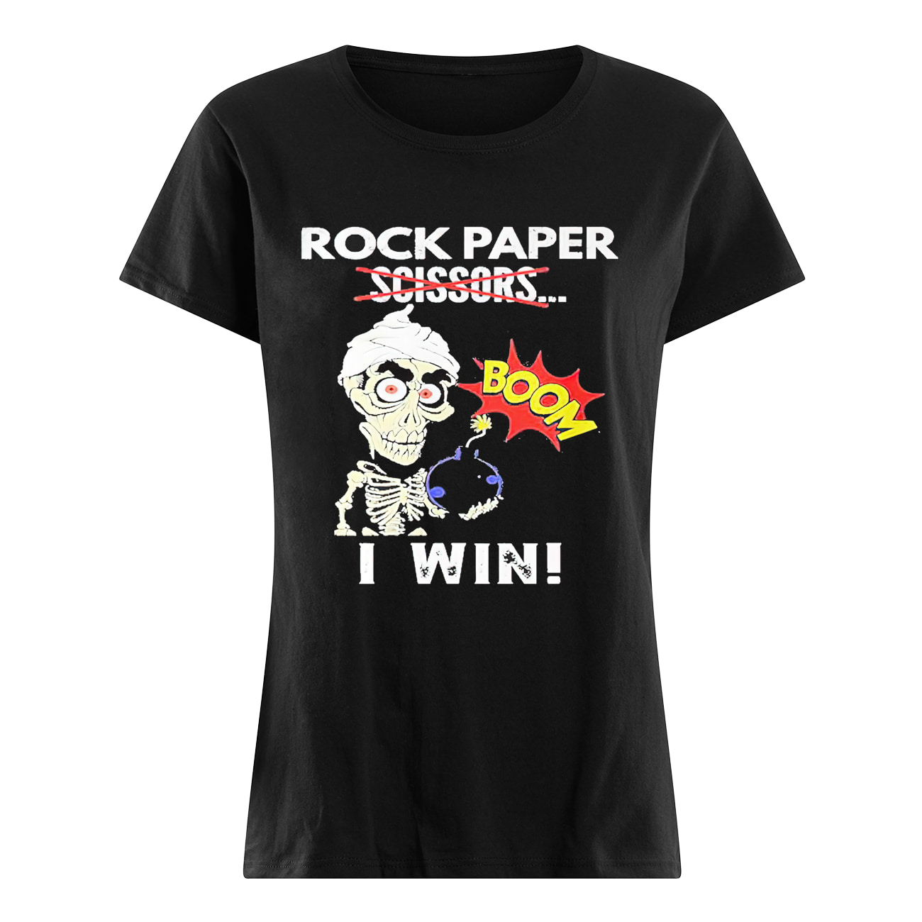 Rock Paper Scissors Boom I Win Shirt Rock Paper Scissors Boom I Win Shirt