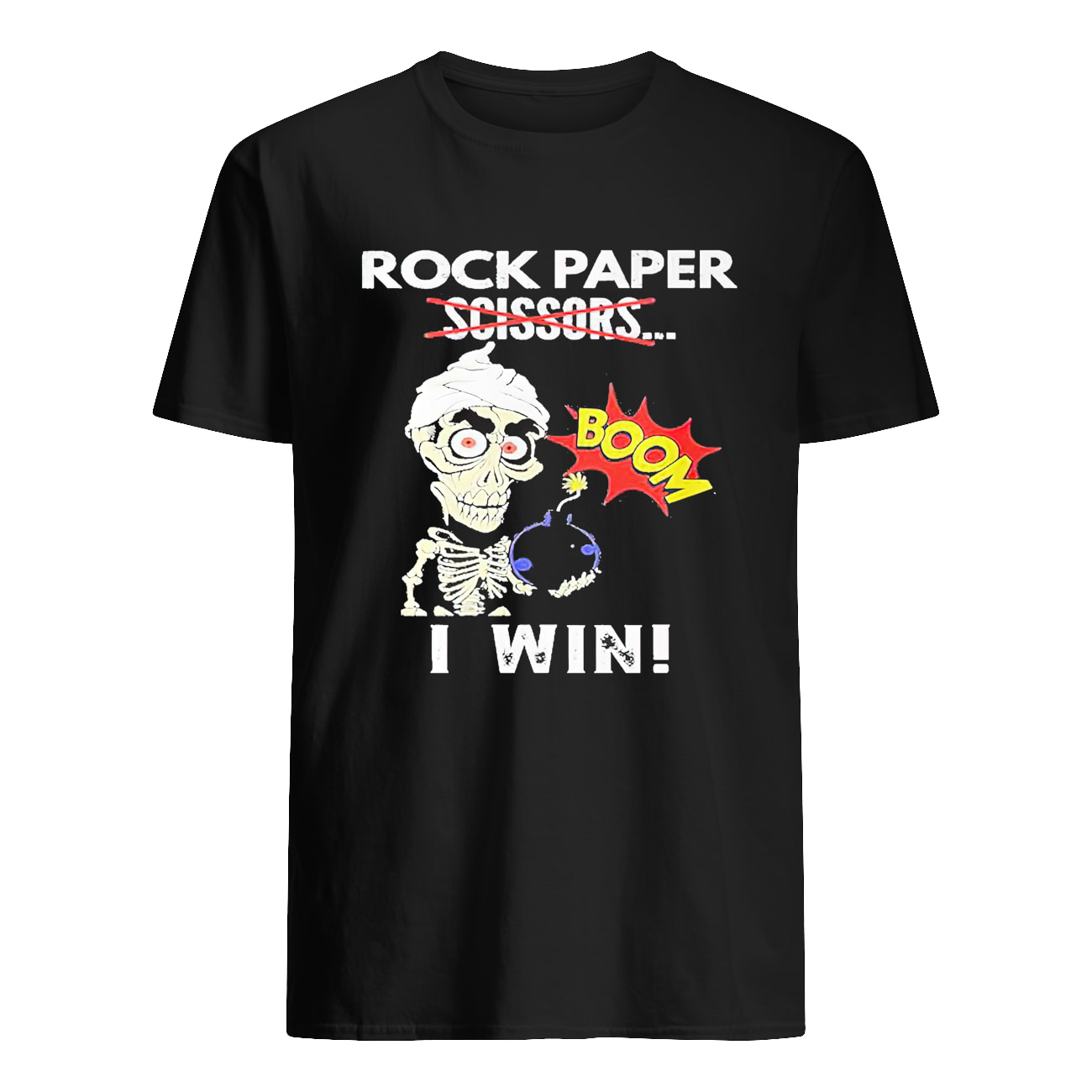 Rock Paper Scissors Boom I Win Shirt Rock Paper Scissors Boom I Win Shirt