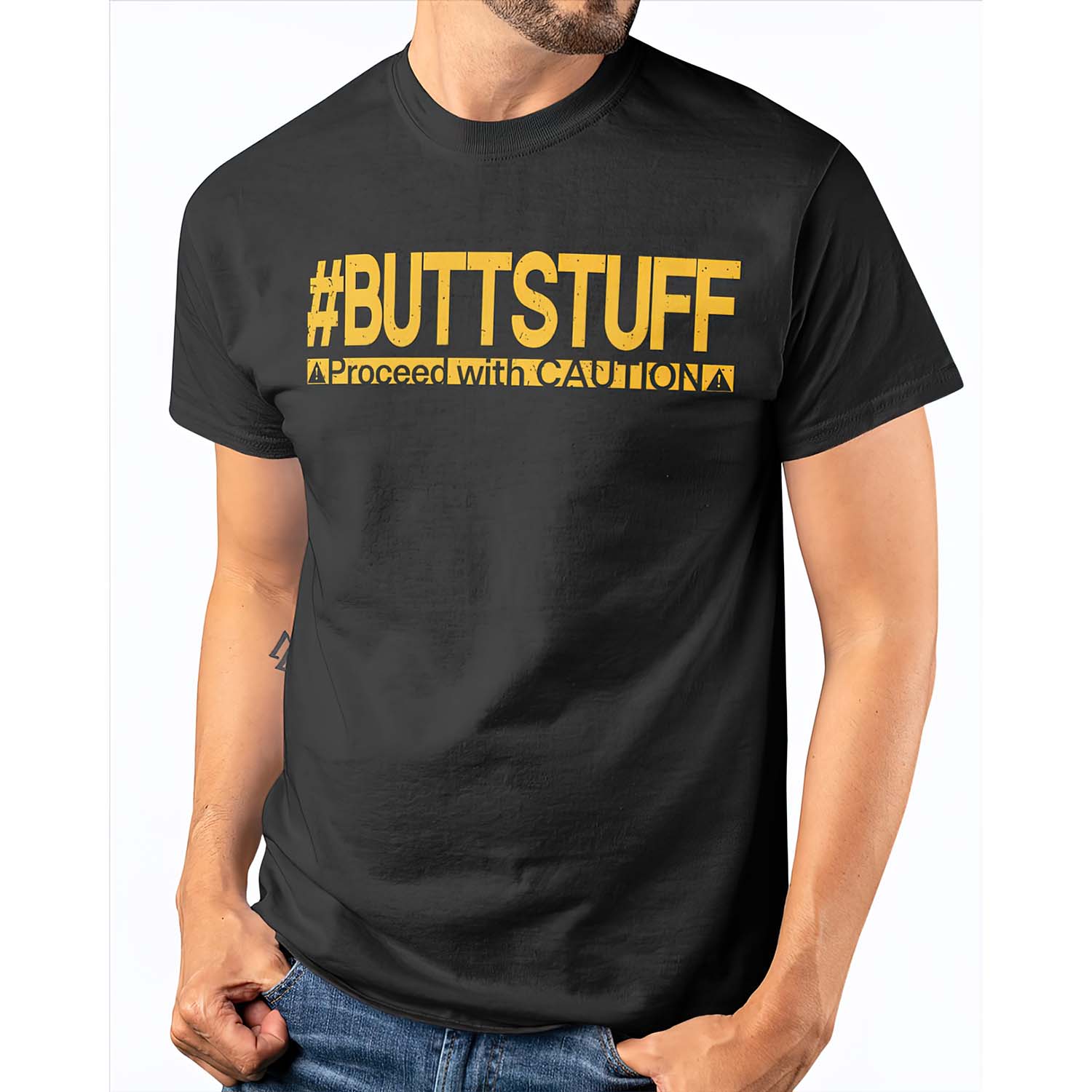 B*Ttstuff Proceed With Caution Shirt B*Ttstuff Proceed With Caution Shirt