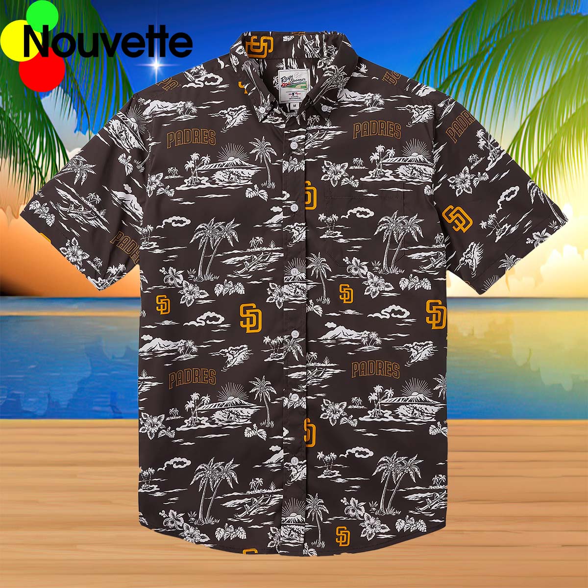 Padres Palm Tree Hawaiian Shirt Padres Palm Tree Hawaiian Shirt