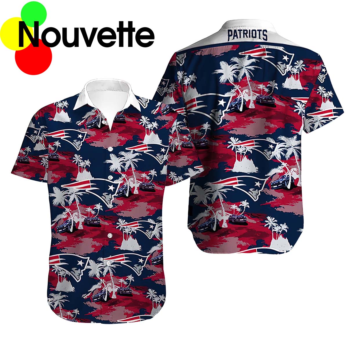 New England Patriots Summer Hawaiian Shirt New England Patriots Summer Hawaiian Shirt