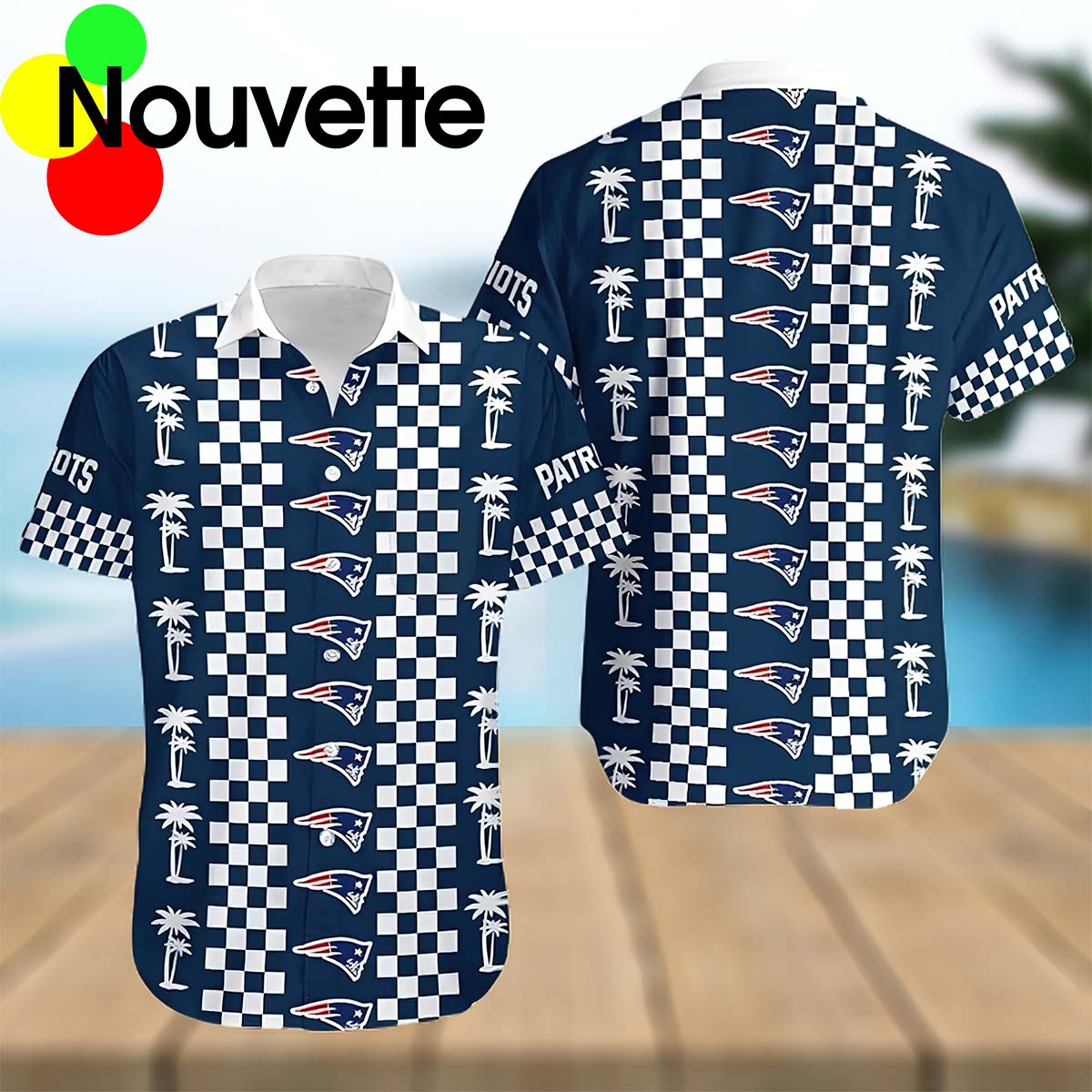 New England Patriots Coconut Trees Hawaiian Shirt New England Patriots Coconut Trees Hawaiian Shirt