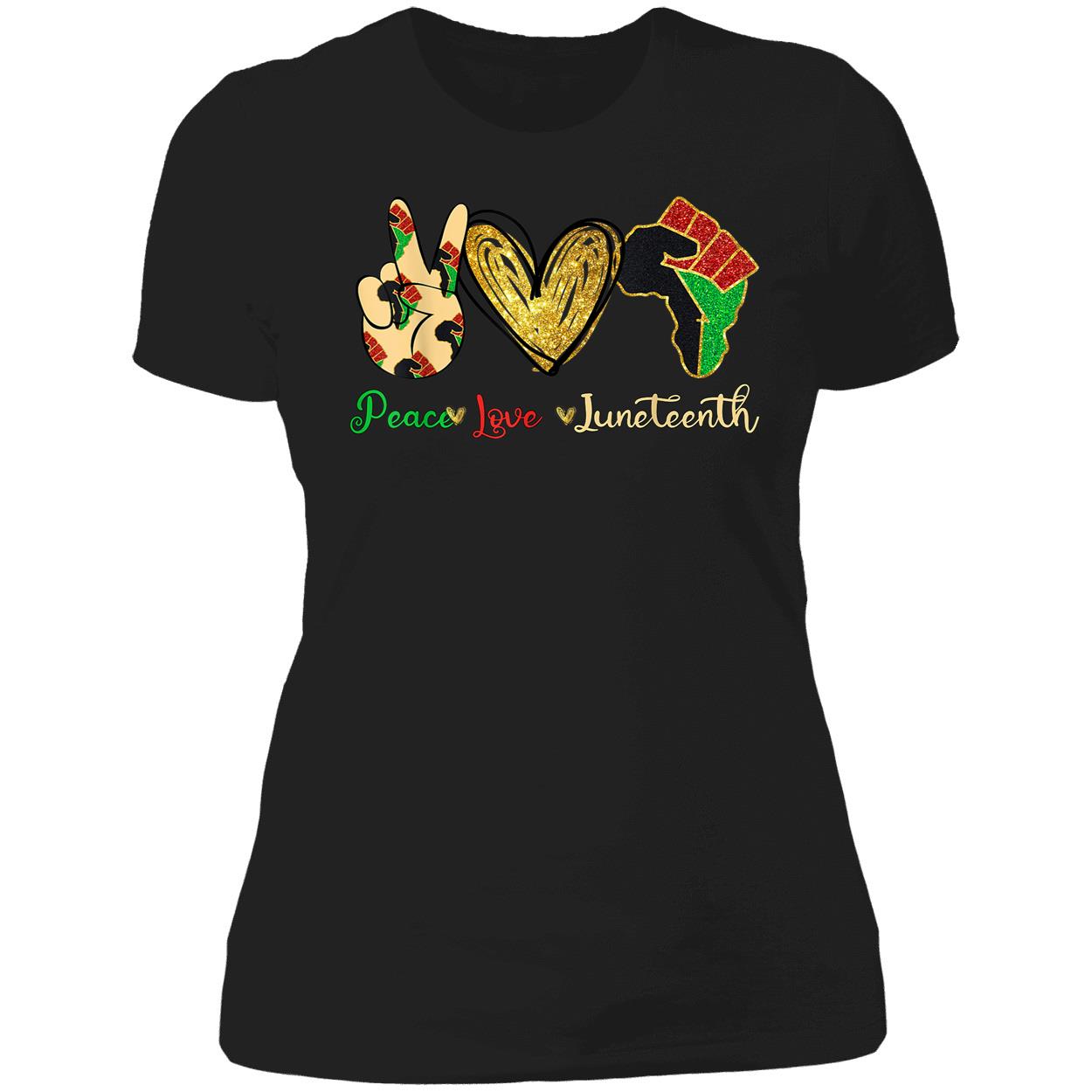 Peace Love Juneteenth Shirt Peace Love Juneteenth Shirt
