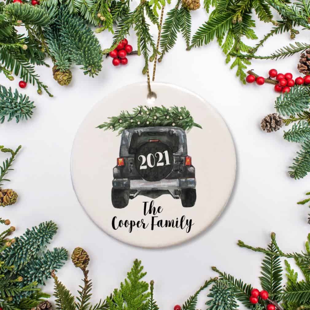 The Cooper Family Car Truck Ornament The Cooper Family Car Truck Ornament