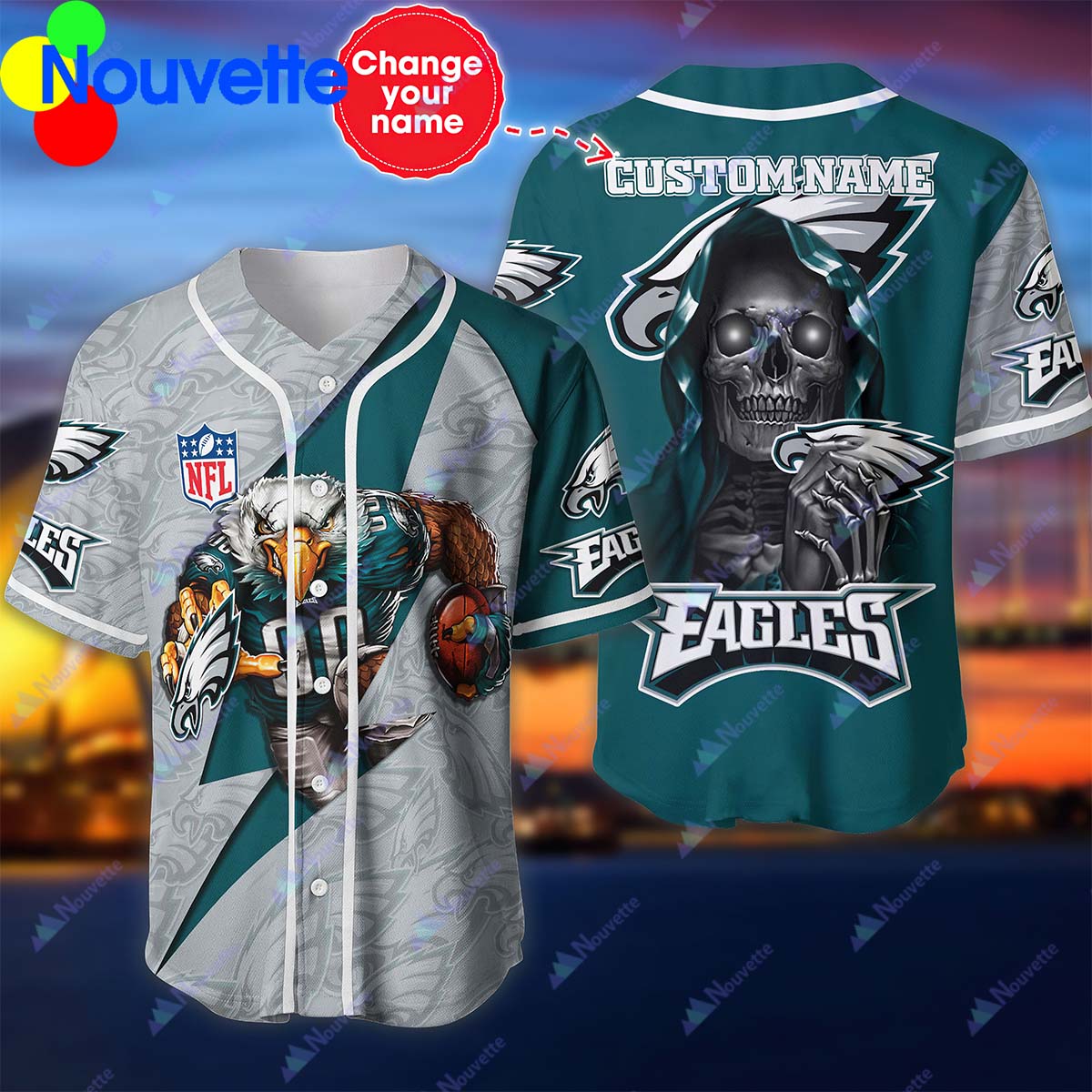 Eagles Baseball Jersey Personalized Shirt Eagles Baseball Jersey Personalized Shirt