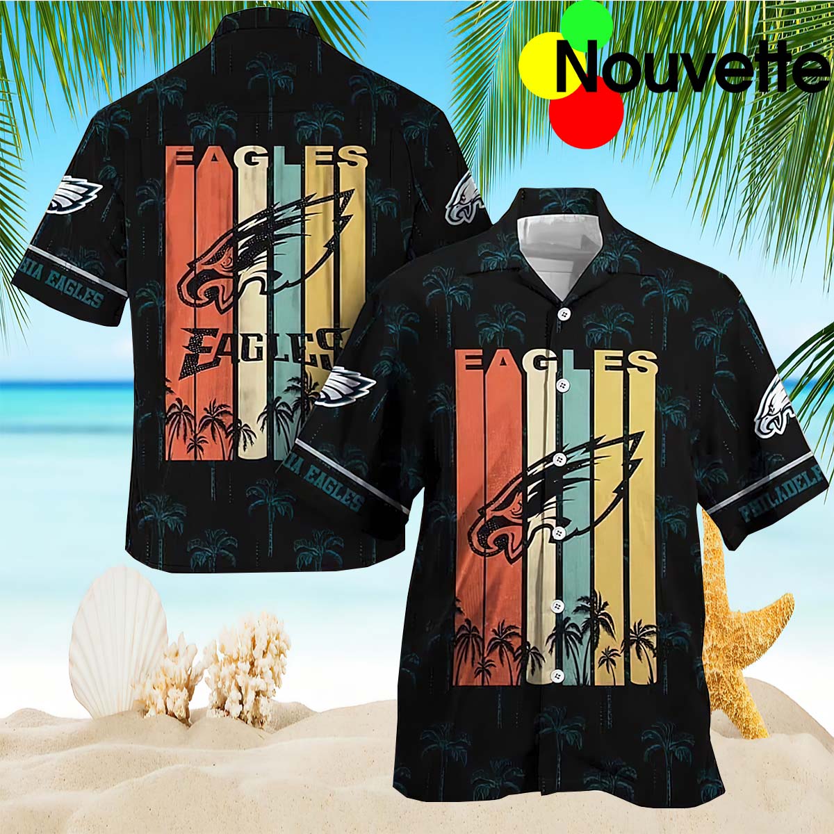 Eagles Retro Hawaiian Shirt Eagles Retro Hawaiian Shirt
