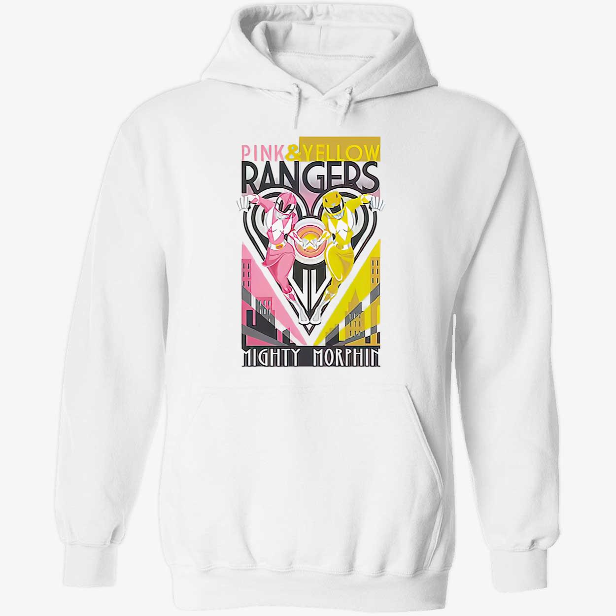 Pink And Yellow Rangers Mighty Morphin Shirt Pink And Yellow Rangers Mighty Morphin Shirt
