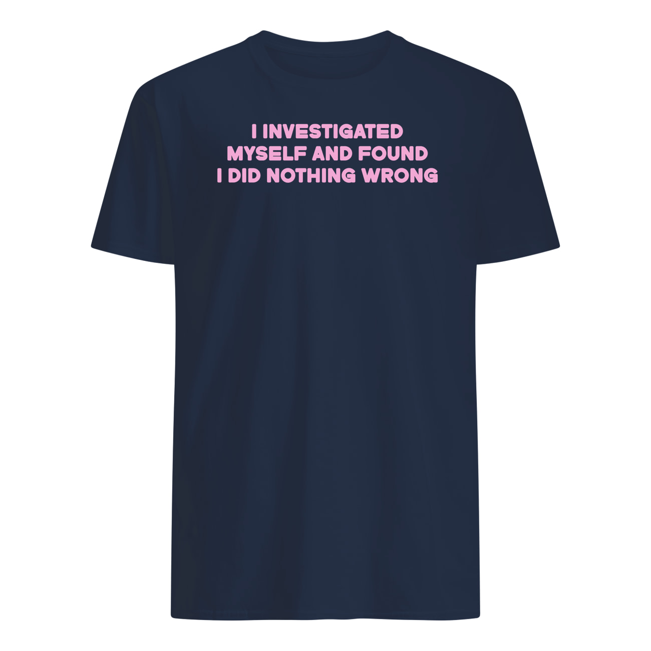 I Investigated Myself And Found I Did Nothing Wrong Shirt I Investigated Myself And Found I Did Nothing Wrong Shirt
